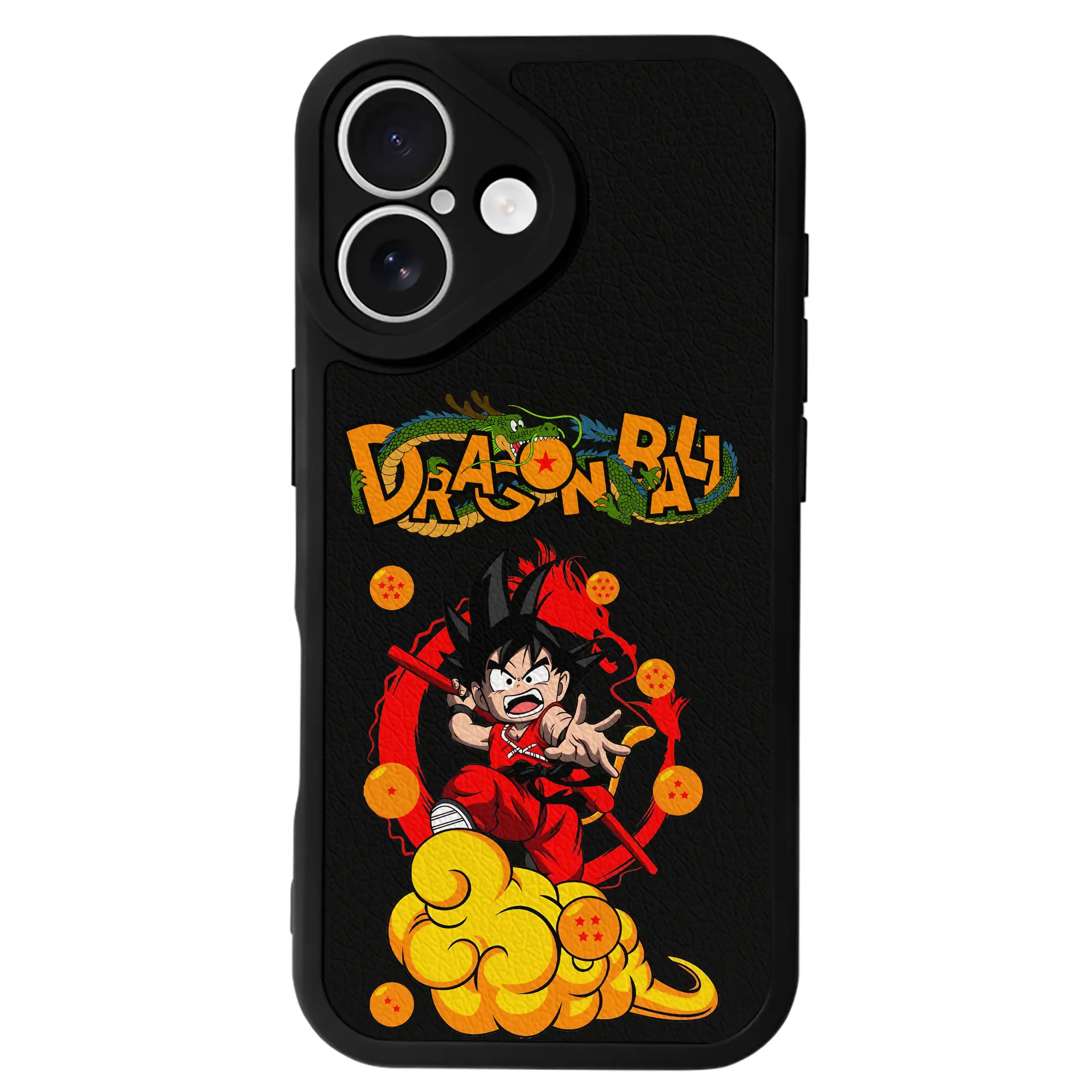 ドラゴンボール グッズ 孫 悟空 - IPhone 16シリーズ対応 ・ シリコンスマホケース ・ レザー調 ・ 高精度フィット ・ 耐衝撃 ・ ワイヤレス充電対応 ・ 精密カット